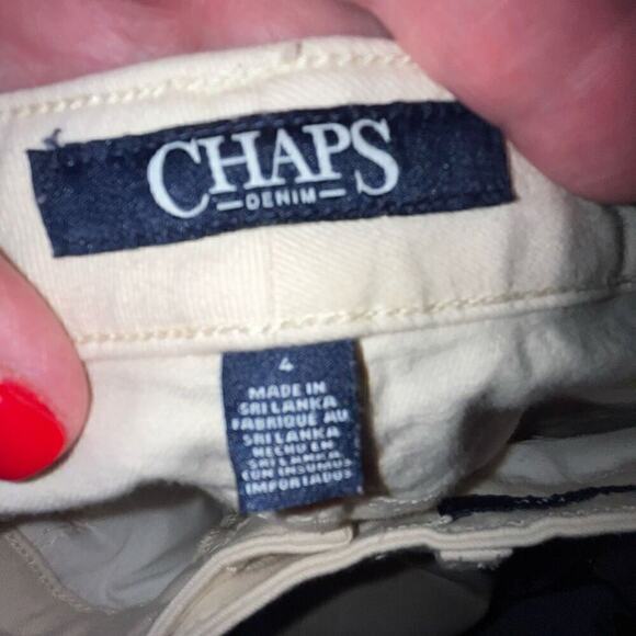 Chaps Denim off-white distressed ankle jeans 4 - Picture 3 of 4